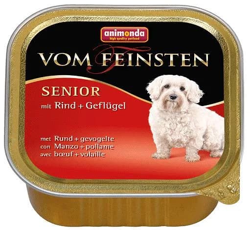 Animonda Vom Feinsten Dog Senior Rind&Geflugel karma z wołowiną i drobiem dla psa 150 g