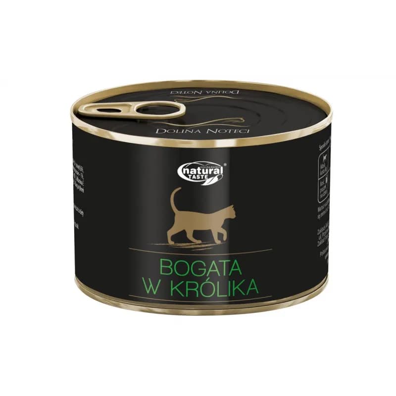 Dolina Noteci Natural Taste karma mokra dla kotów bogata w królika 185 g