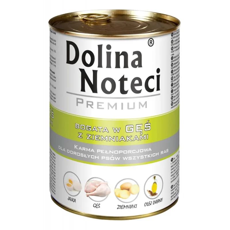 Dolina Noteci Premium bogata w gęś z ziemniakami dla psa