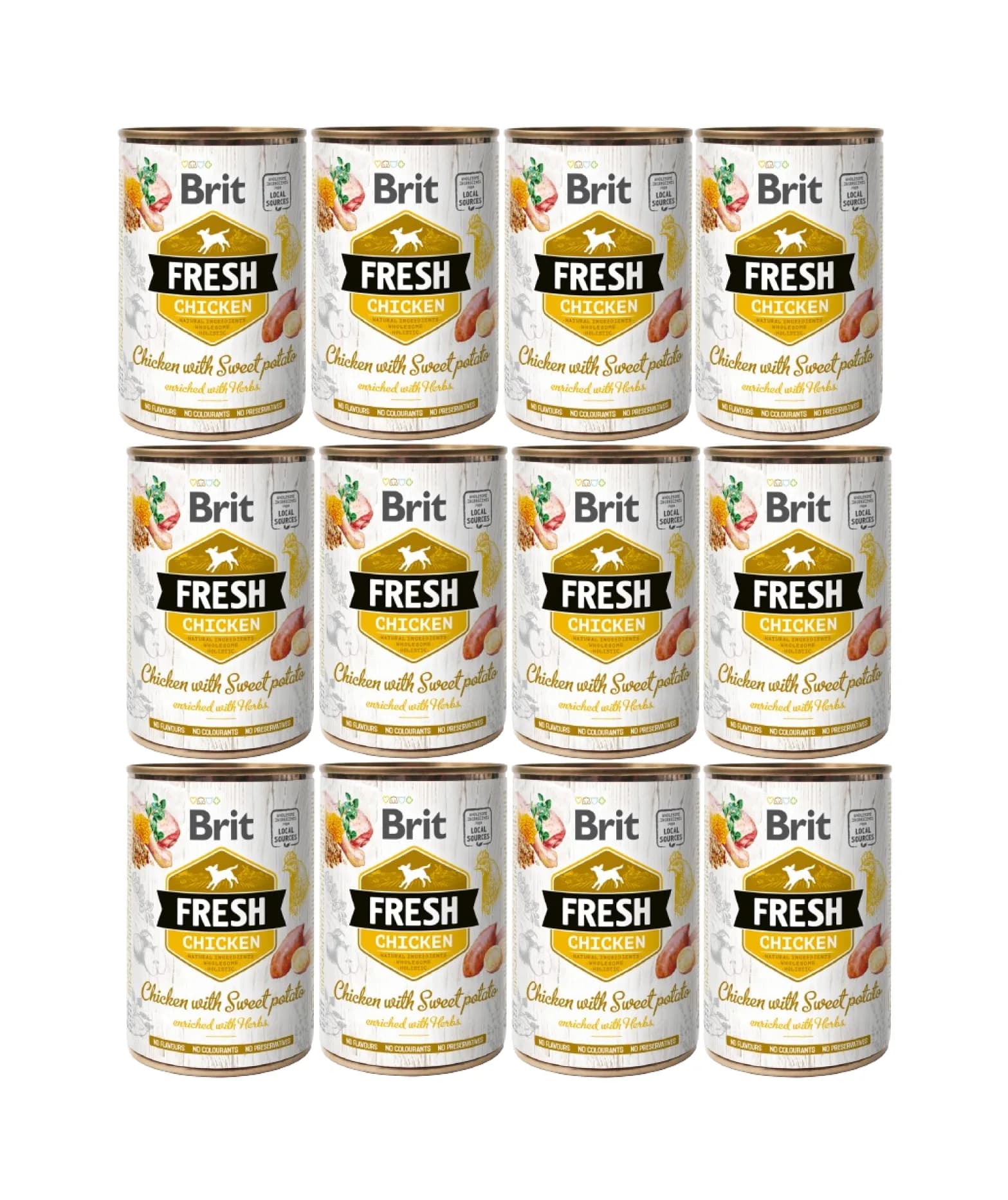 Brit mokra karma Fresh kurczak ze słodkimi ziemniakami dla psa 400 g