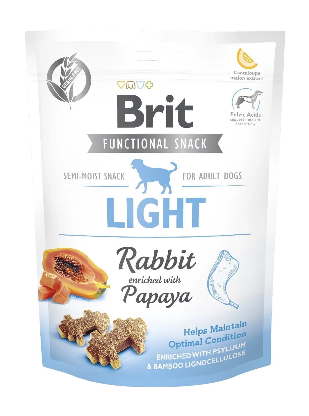 Brit Care Functional Snack Light Rabbit & Papaya przysmak dla psów z królikiem 150 g