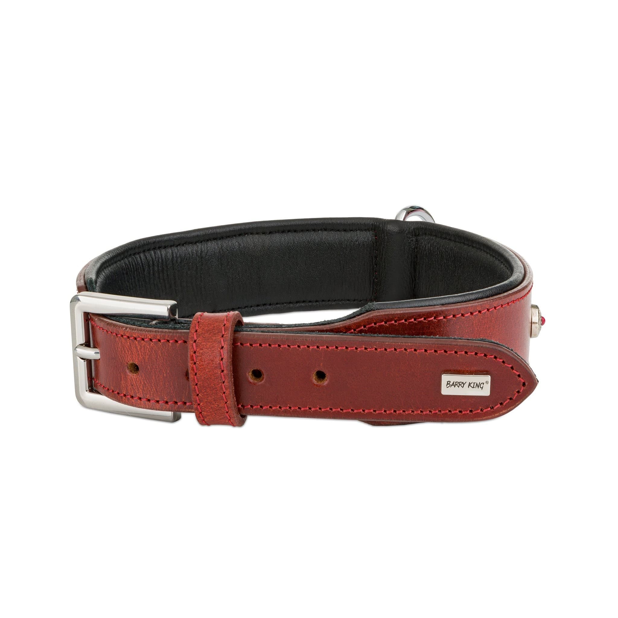 Barry King Obroża skórzana – XL 60 cm/39 mm
