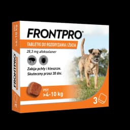 Frontpro Tabletki do rozgryzania i żucia dla psów > 4 28 mg 10 kg