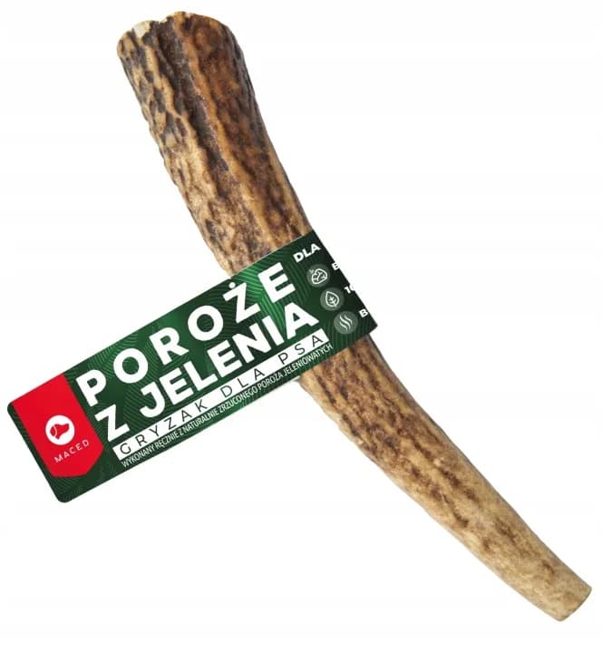 Maced Gryzak dla psa Poroże Jelenia 100% Natura Przysmak Rozmiar
