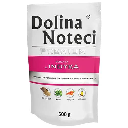 Dolina Noteci Premium karma mokra dla dorosłych psów bogata w indyka