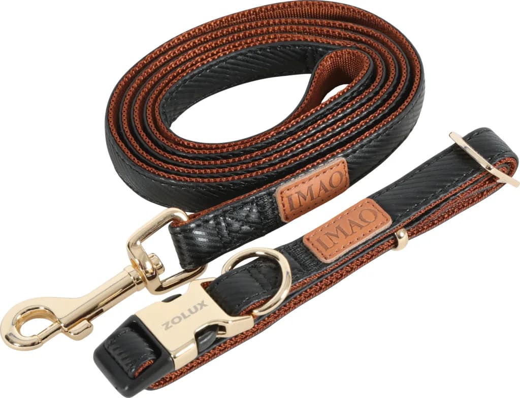 Zolux Smycz Imao Mayfair dla psa – czarny, 15 mm