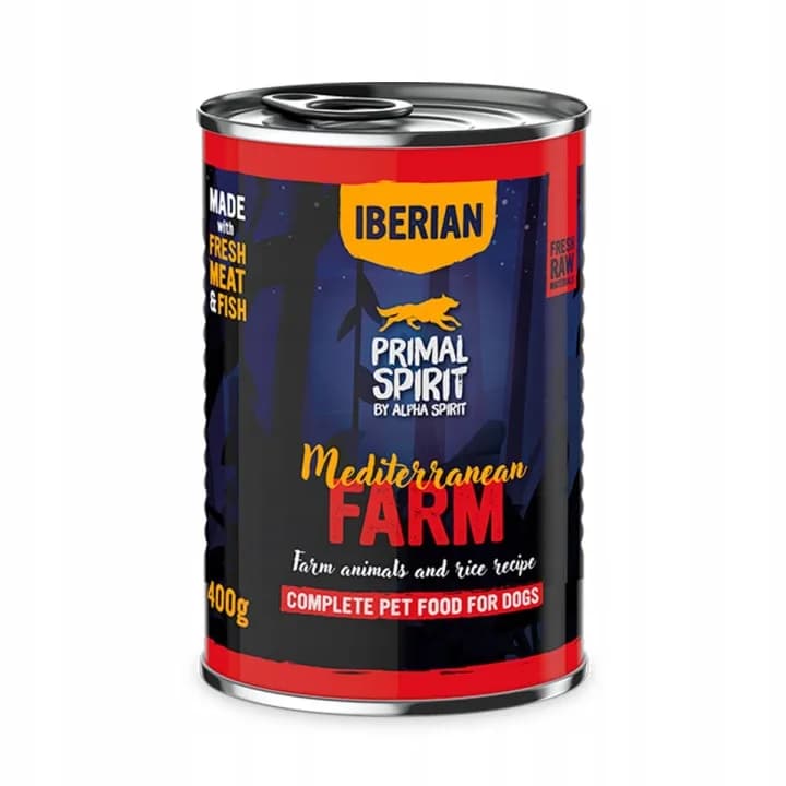 Primal Spirit karma mokra dla psa Iberian Mediterranean Farm 400g