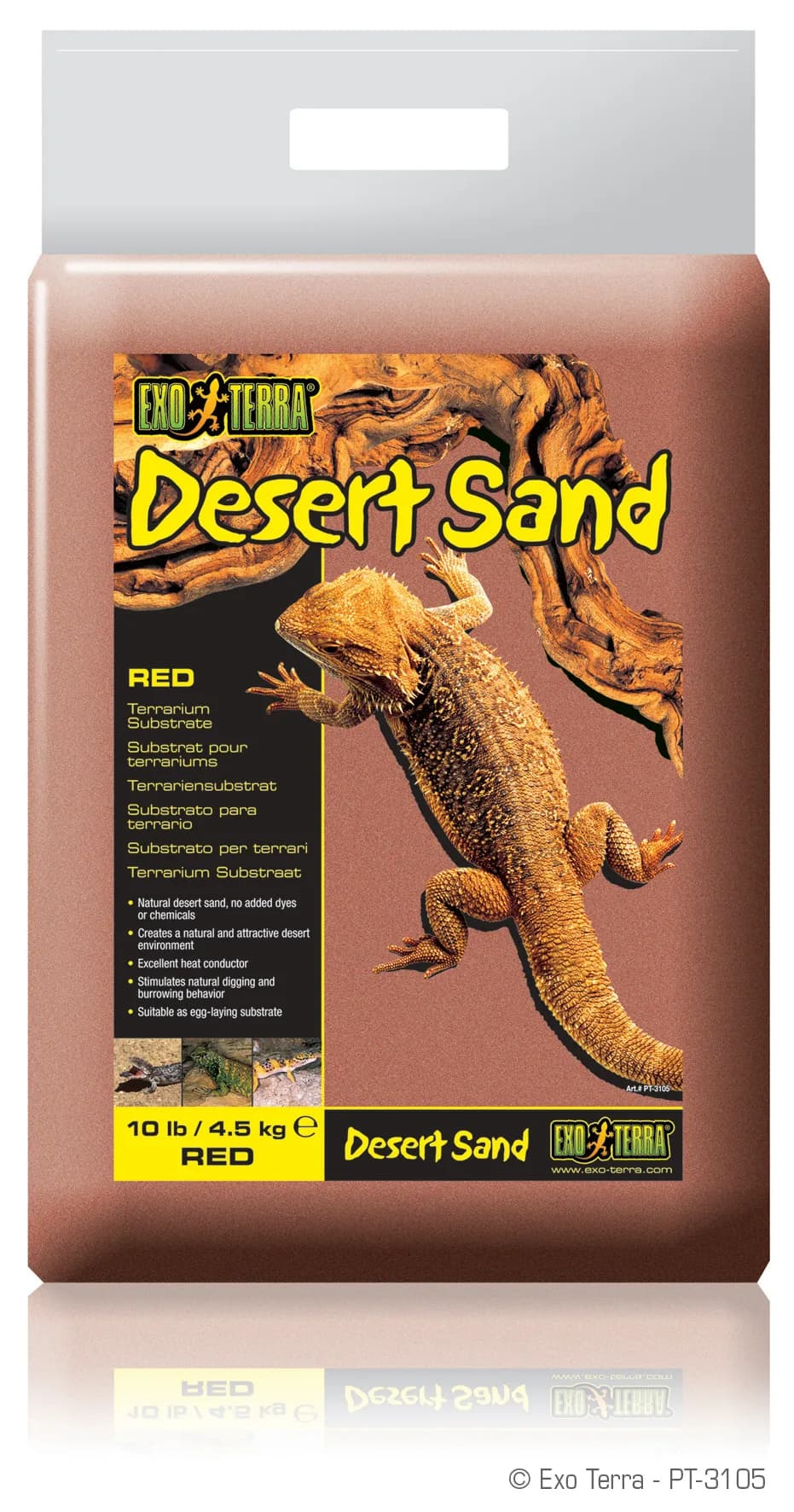 Exo-Terra Podłoże Desert Sand 4,5 kg – czarny