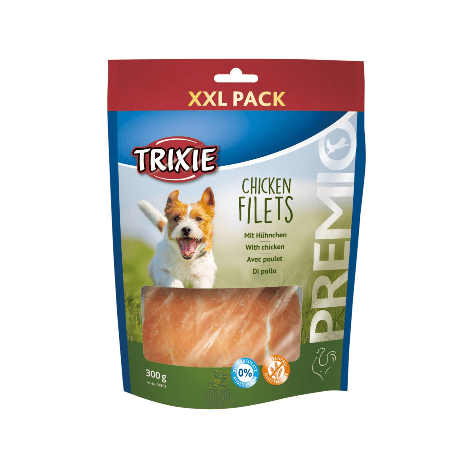 Trixie Przekąski dla psa Premio suszone filety z kurczaka – 300 g