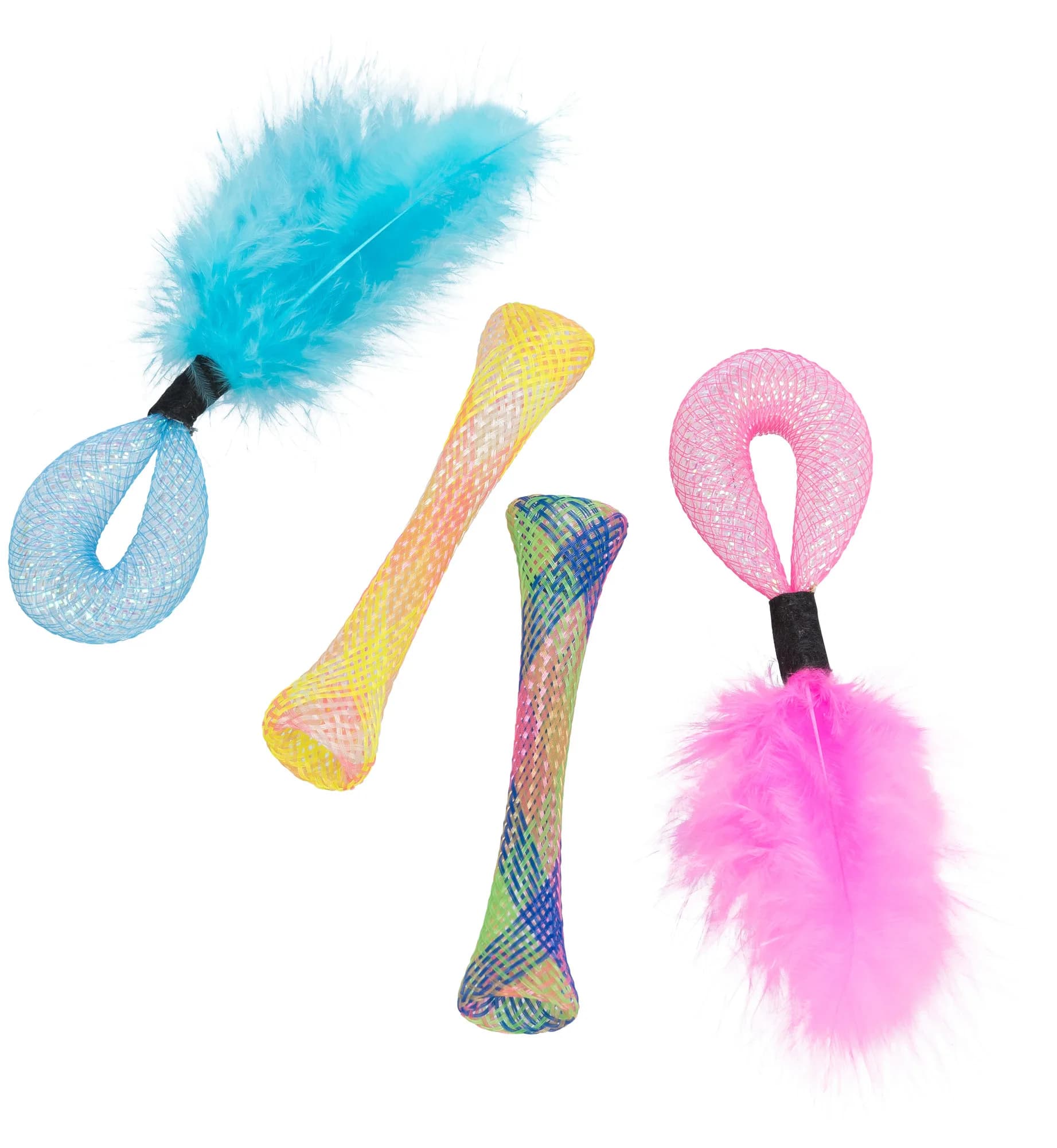Trixie zestaw Tubes zabawki dla kota z kocimiętką 4 szt. do 15 cm