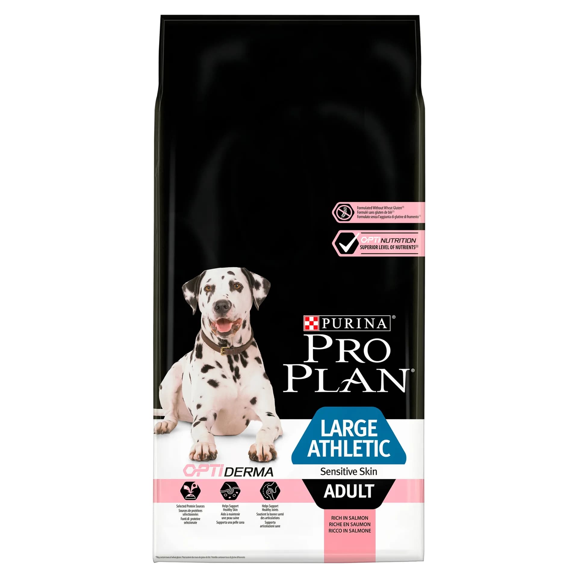 PRO PLAN Purina Large Athletic Adult Sensitive Skin Opti Derma karma sucha dla dorosłych psów Łosoś 14 kg