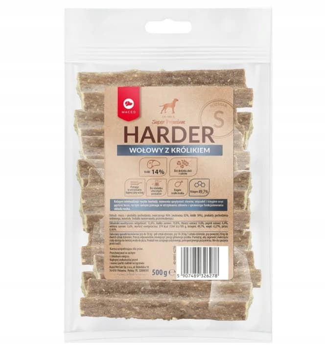 Maced Gryzak dla psa Harder Wołowy z Królikiem Smakołyki S 500 g