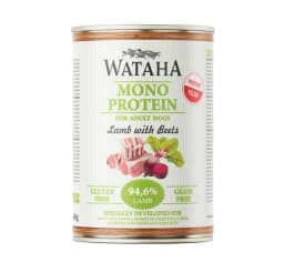 Wataha Mono Protein Adult Dog 94,6% Jagnięcina z Burakami karma mokra z jagnięciną i burakami dla dorosłych psów 400 g