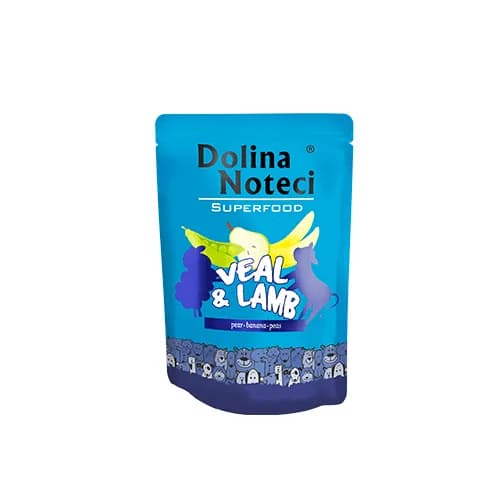 Dolina Noteci Superfood Cielęcina i Jagnięcina saszetka dla psa 300 g