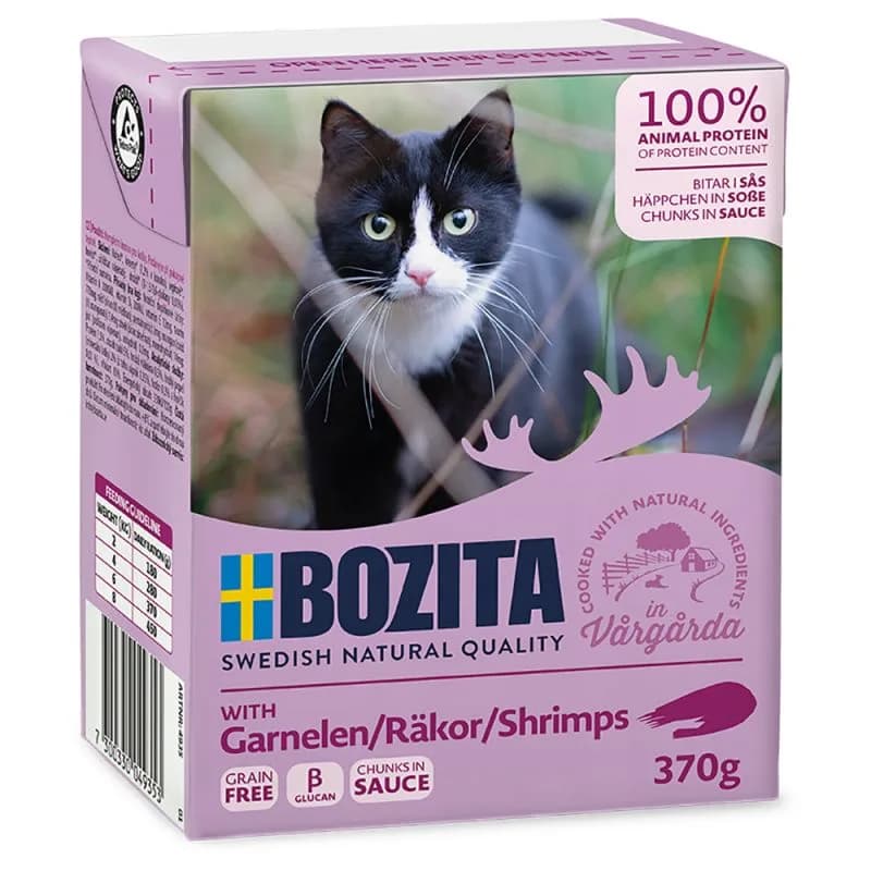 Bozita Krewetki w sosie mokra karma dla kotów 370 g