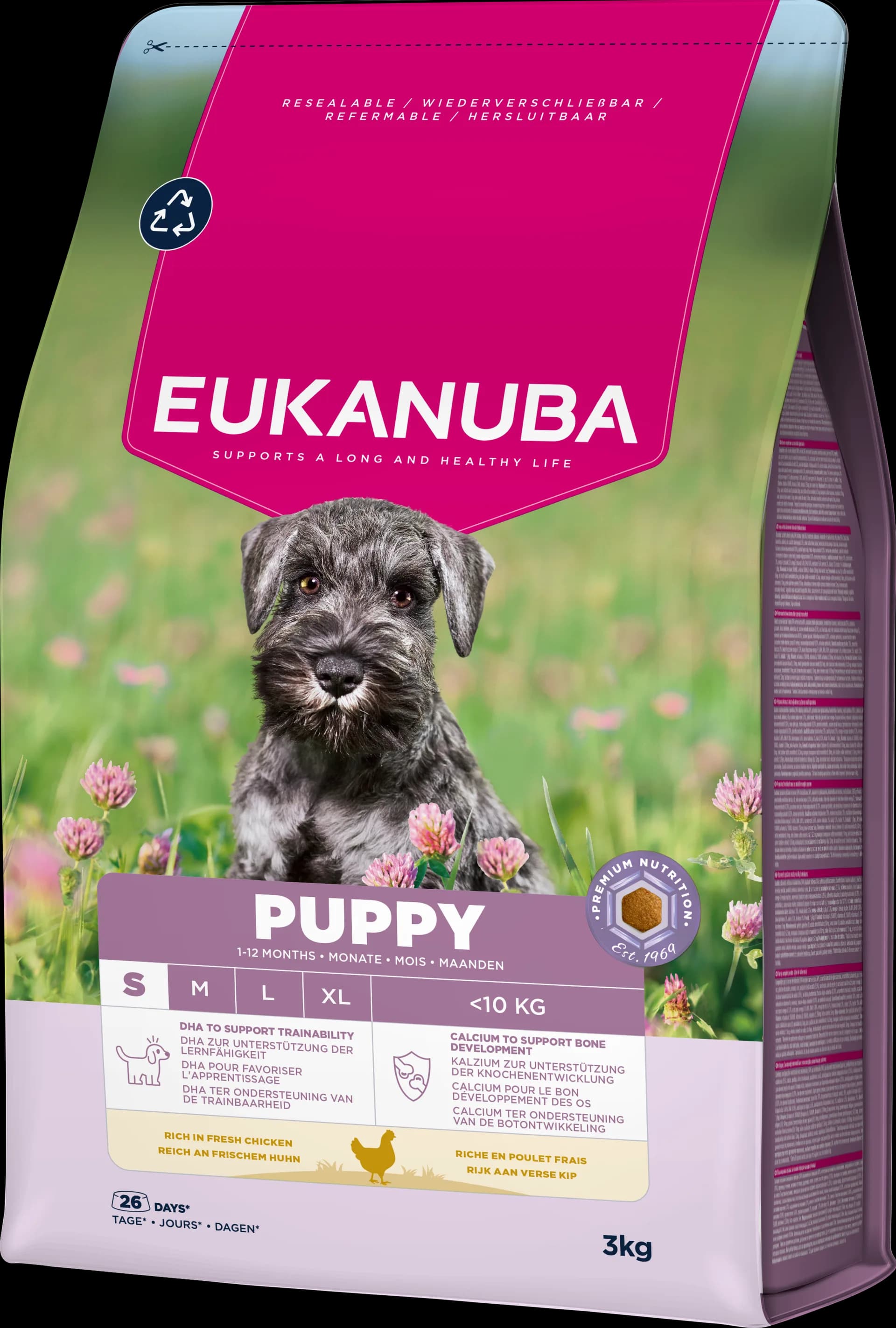 Eukanuba Dog life care sucha karma dla szczeniąt psów małych ras kurczak