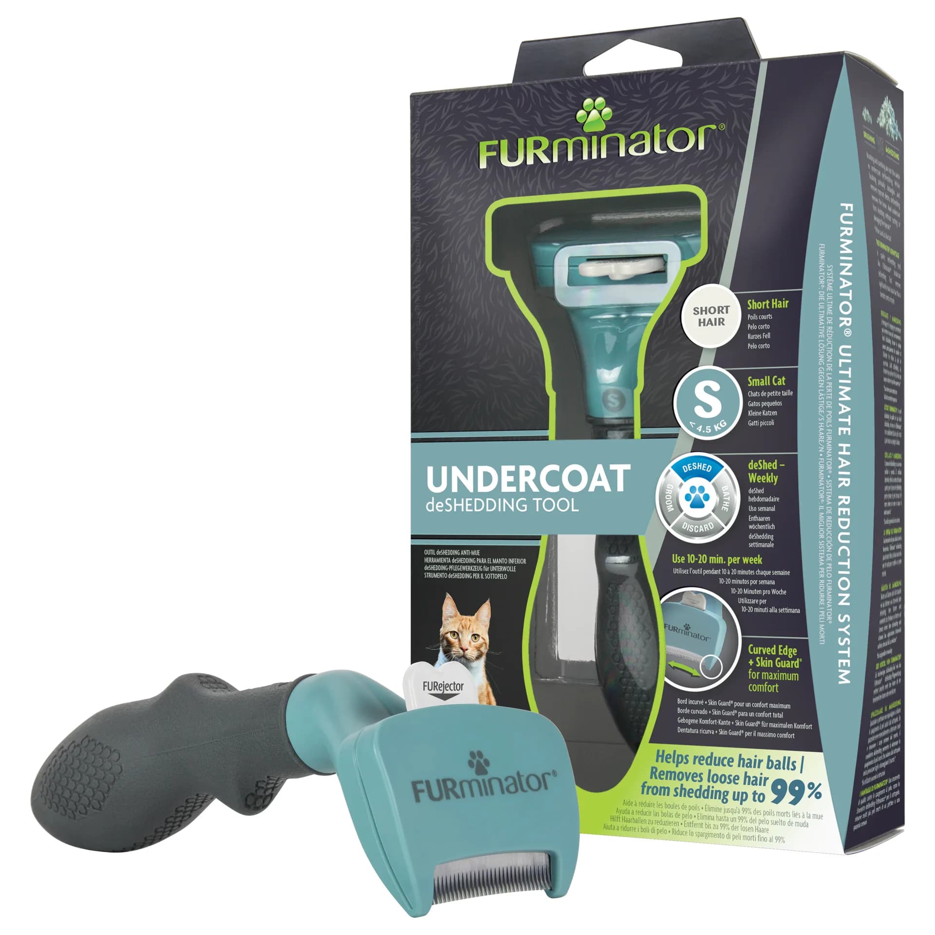 Furminator Dla kotów krótkowłosych – Small