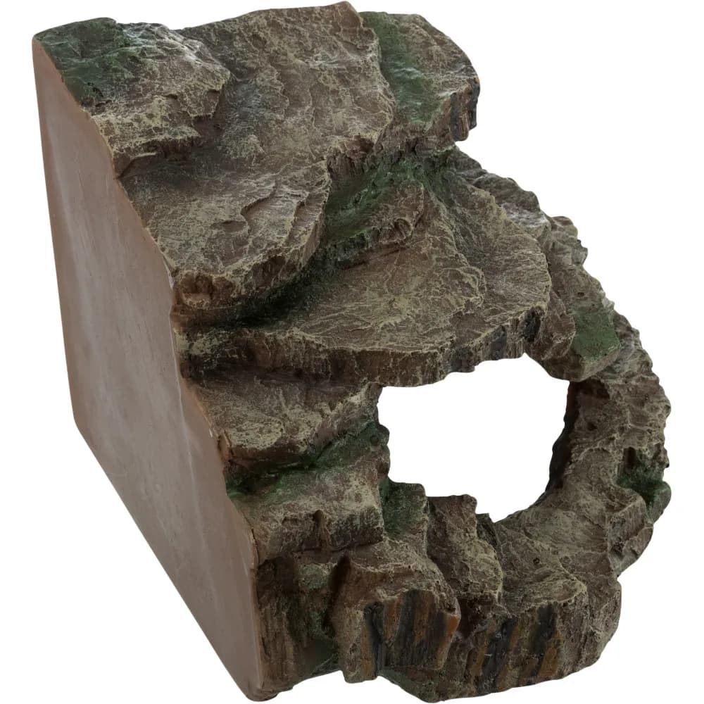 Trixie Skałka narożna z jaskinią i platformą – 14 × 11 × 14 cm
