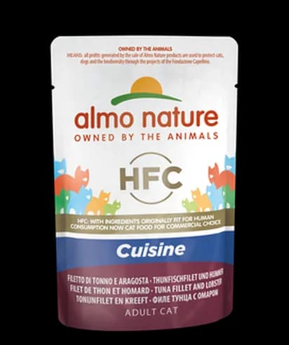 Almo Nature HFC Saszetka Cuisine filet z tuńczyka i homar dla kota 55 g