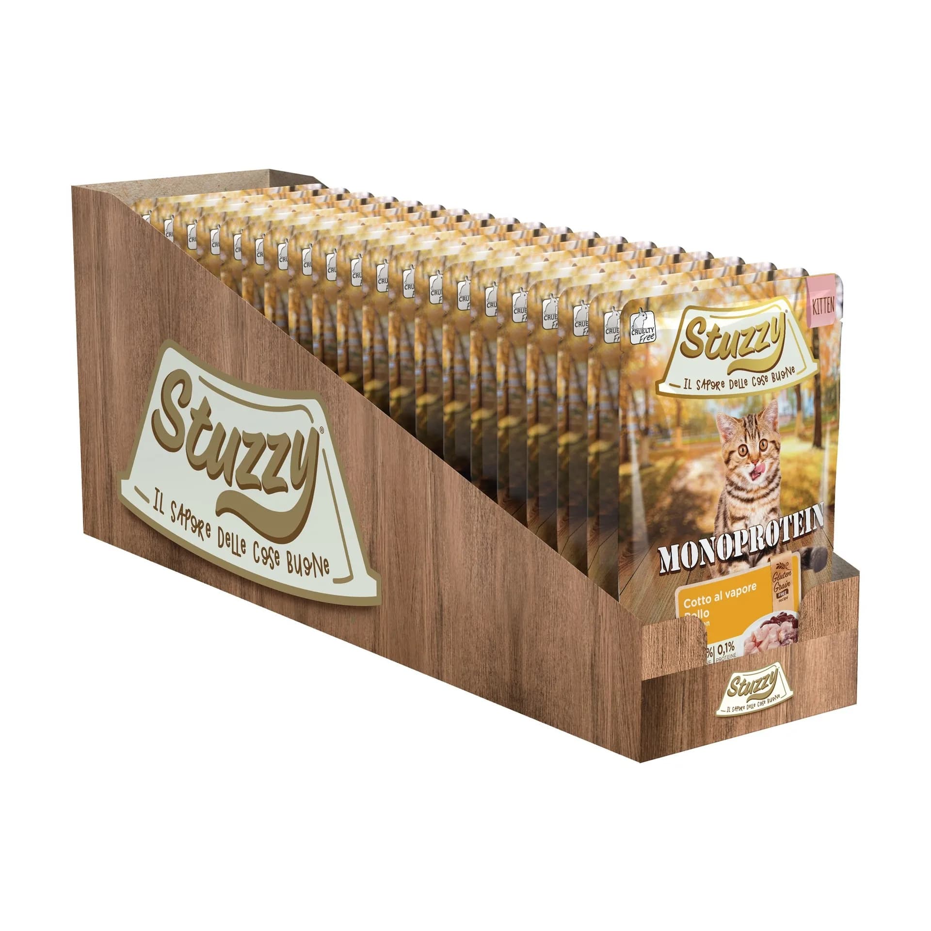 Stuzzy Monoprotein karma mokra dla kociąt świeży kurczak 85 g