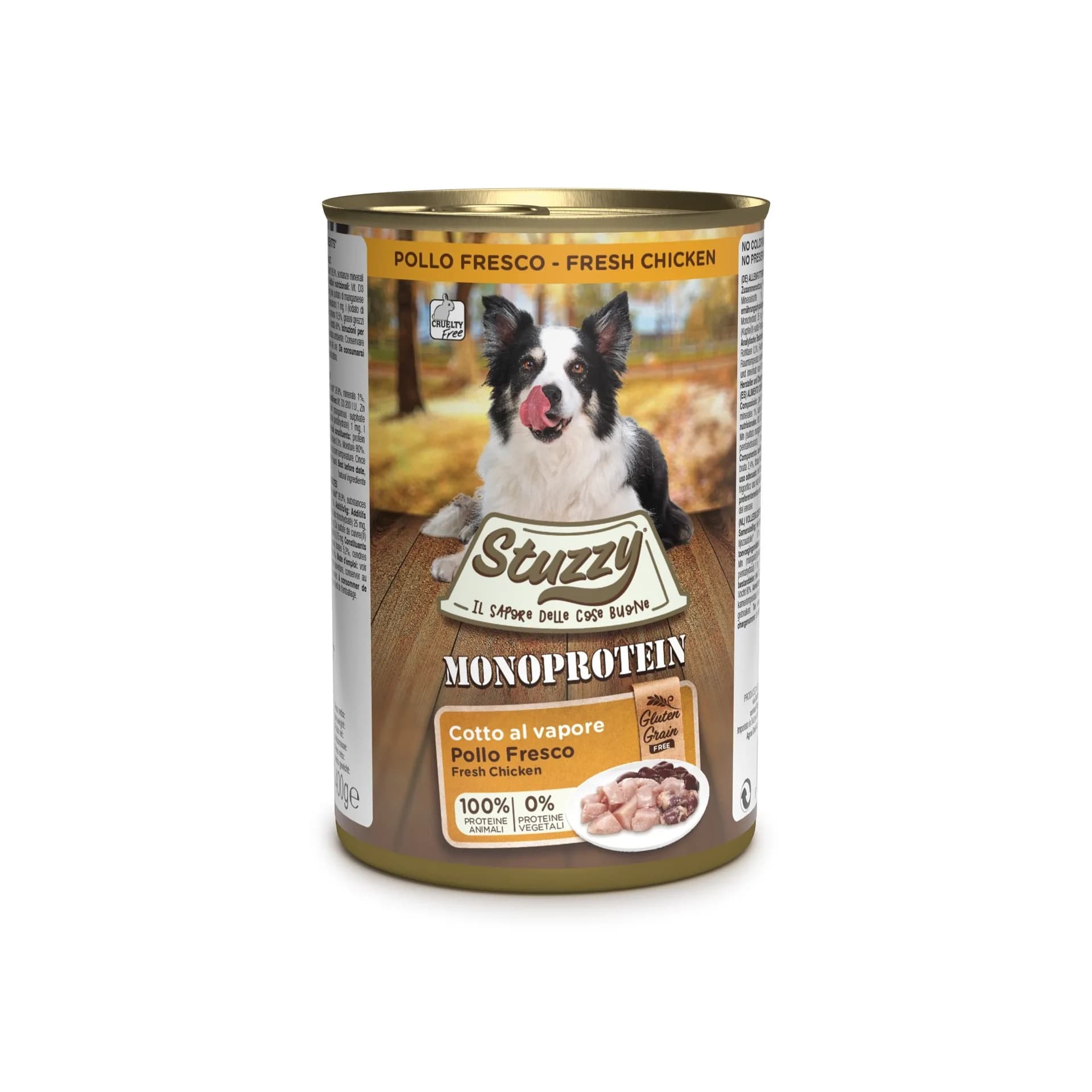 Stuzzy Monoprotein karma mokra dla psa świeży kurczak pasztet