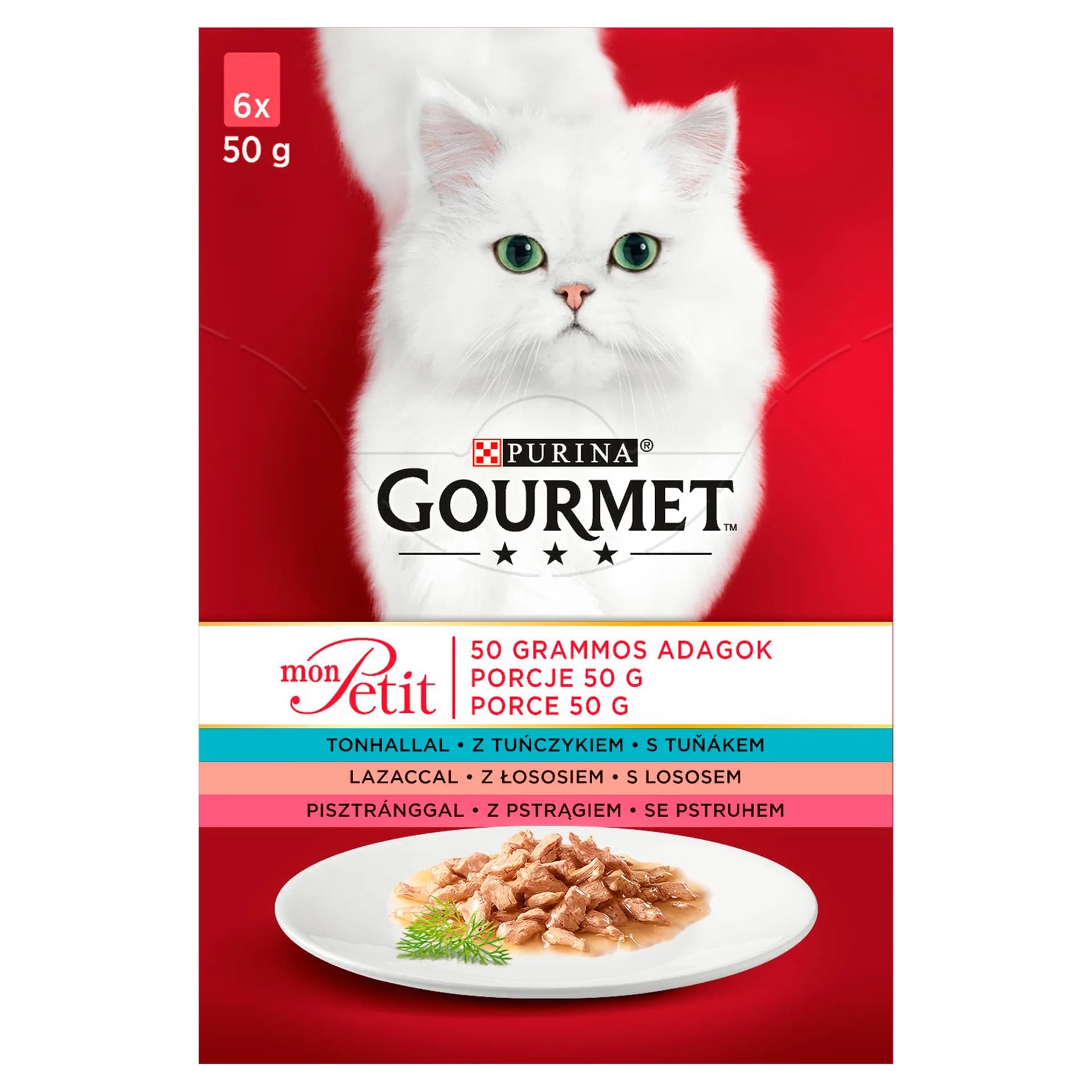 Gourmet Purina Mon Petit mix rybny 6 × 50 g