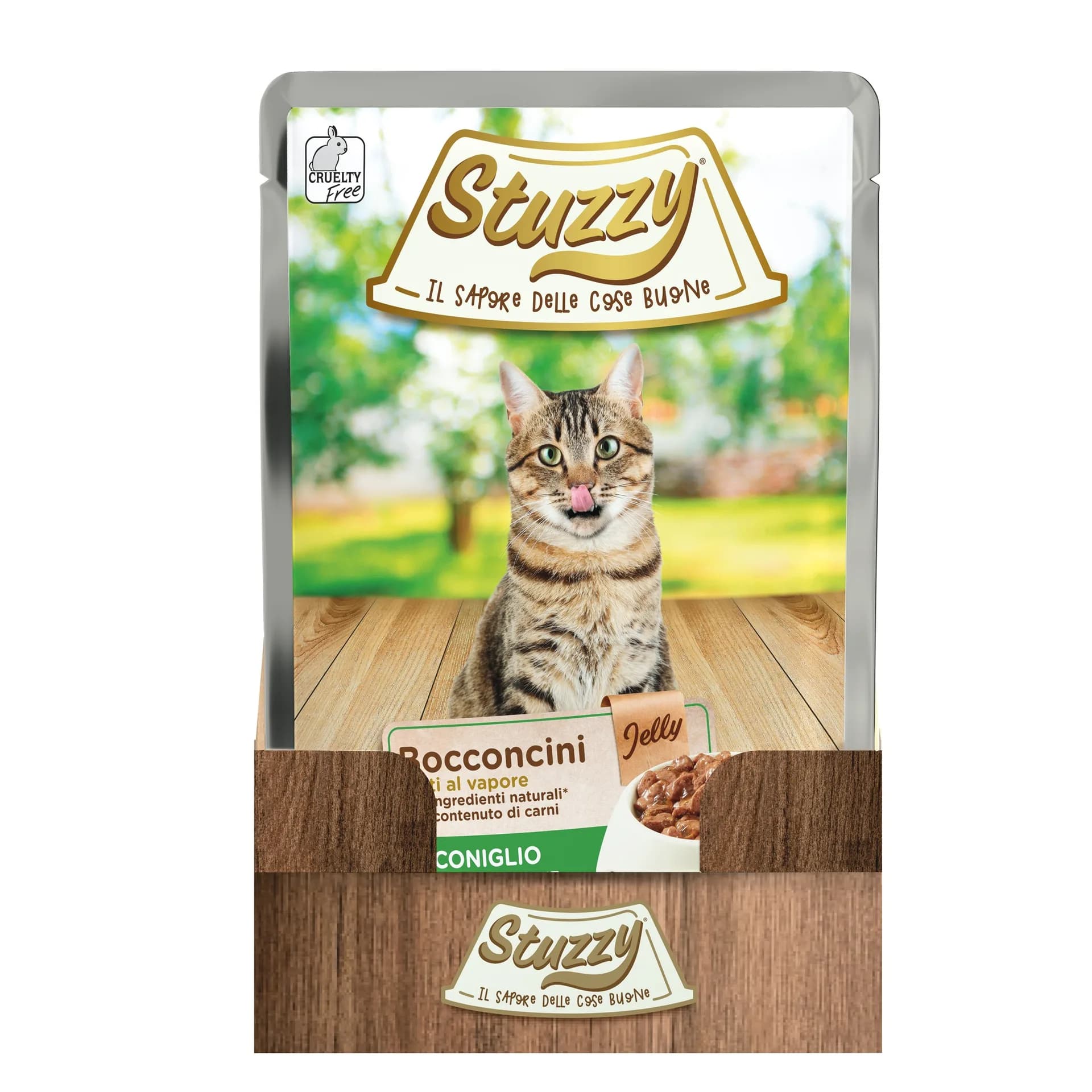 Stuzzy Bocconcini karma mokra dla dorosłych kotów o smaku królik w galarecie 85 g