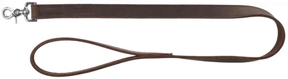 Trixie Smycz Rustic z grubej skóry, ciemnobrązowa, XS-S
