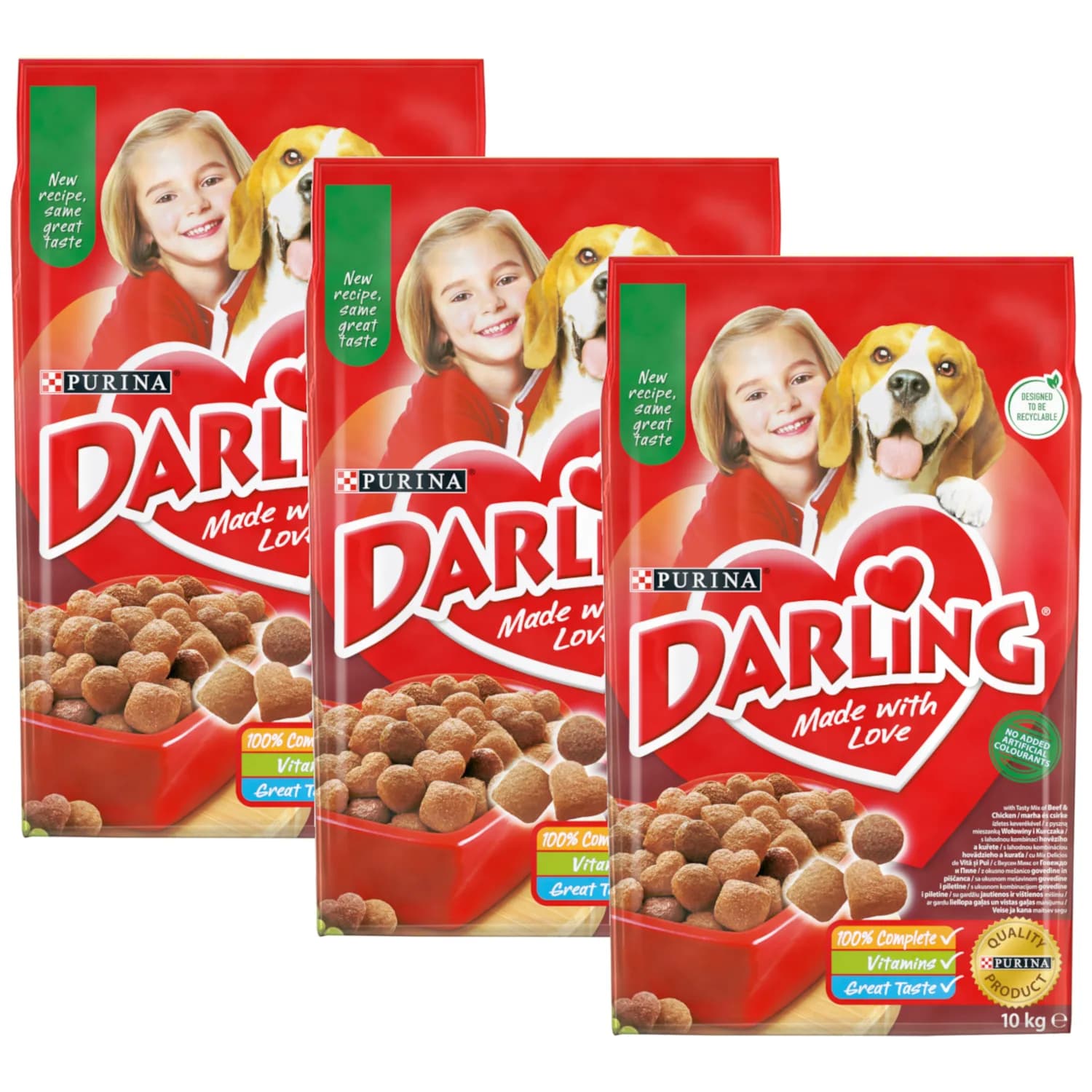 Darling Purina Sucha karma dla psa z wołowiną i warzywami – 10 kg