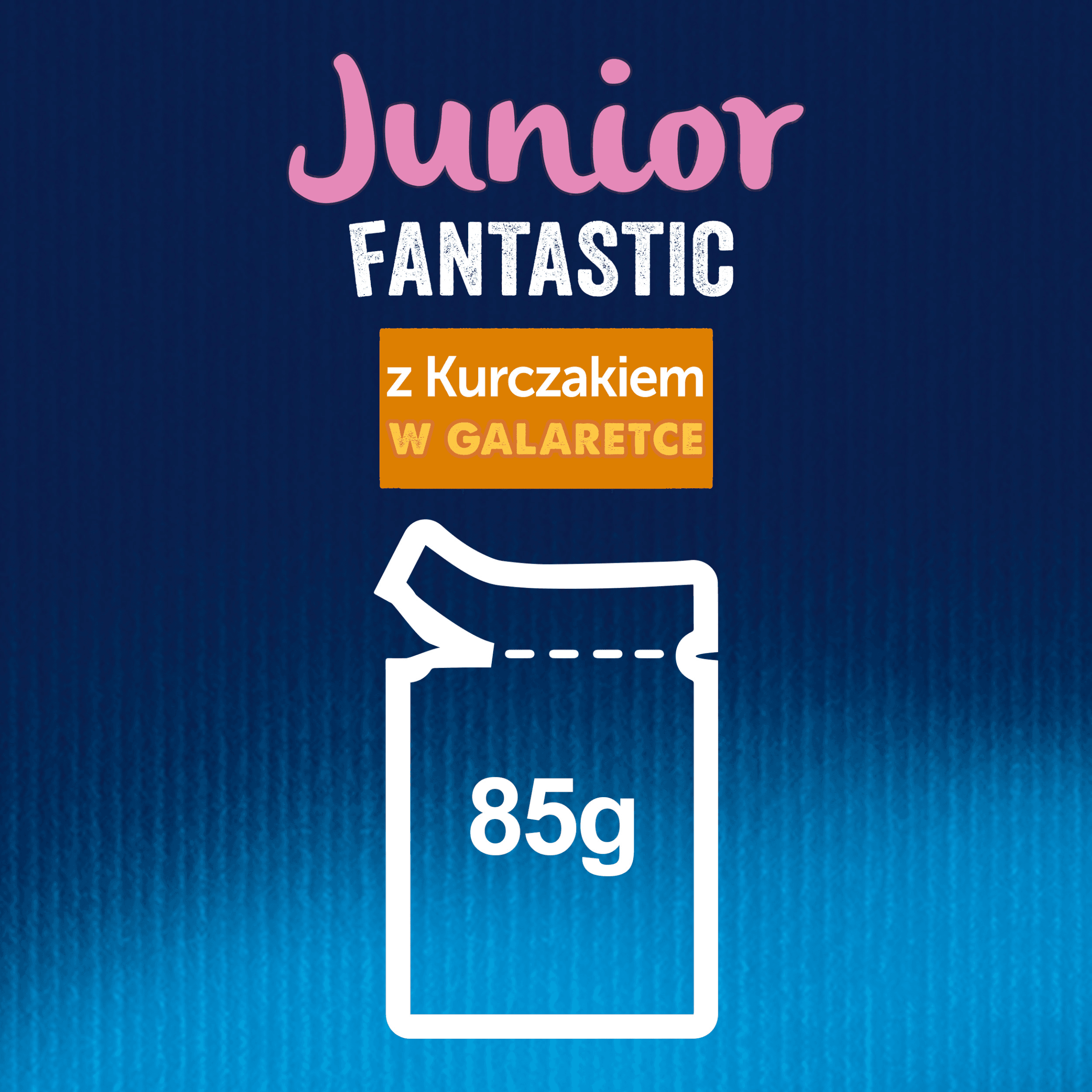 Felix Fantastic Junior saszetki dla kota karma mokra Kurczak 1 szt. 85 g