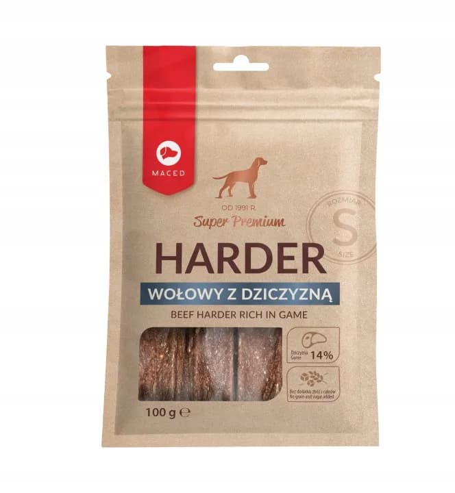 Maced Przysmak dla psa Harder z Dziczyzną Twardy Gryzak