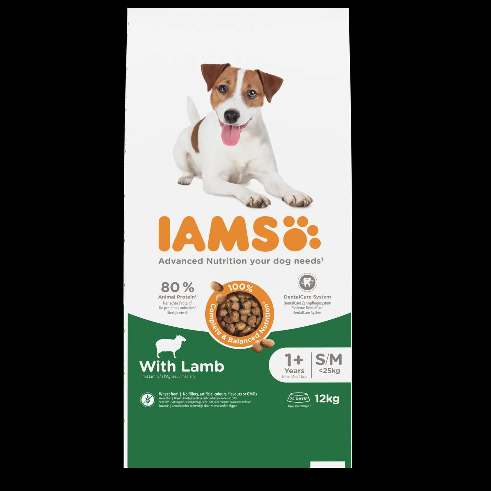Iams For Vitality sucha karma w granulkach dla dorosłych psów ras małych i średnich, z jagnięciną – 3 kg