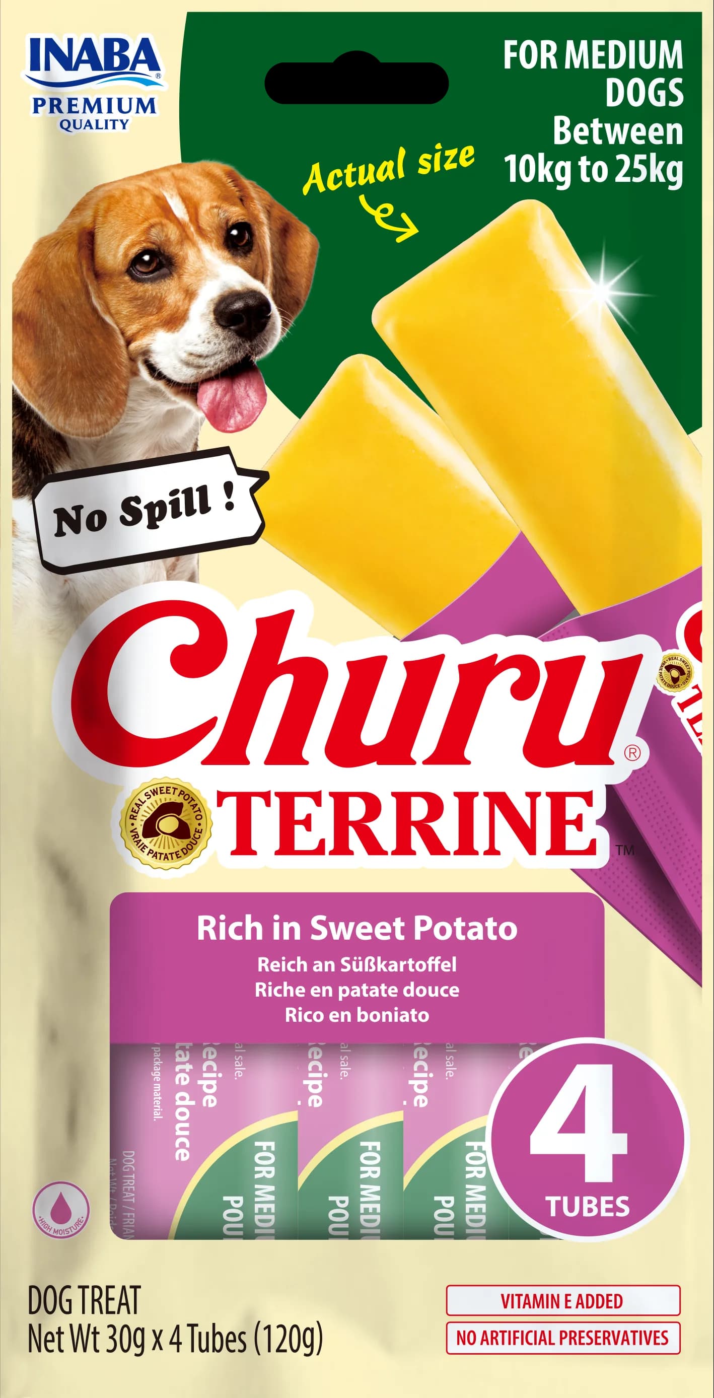 INABA Dog Churu Terrine Sweet Potato 4 x 30 g (120 g)