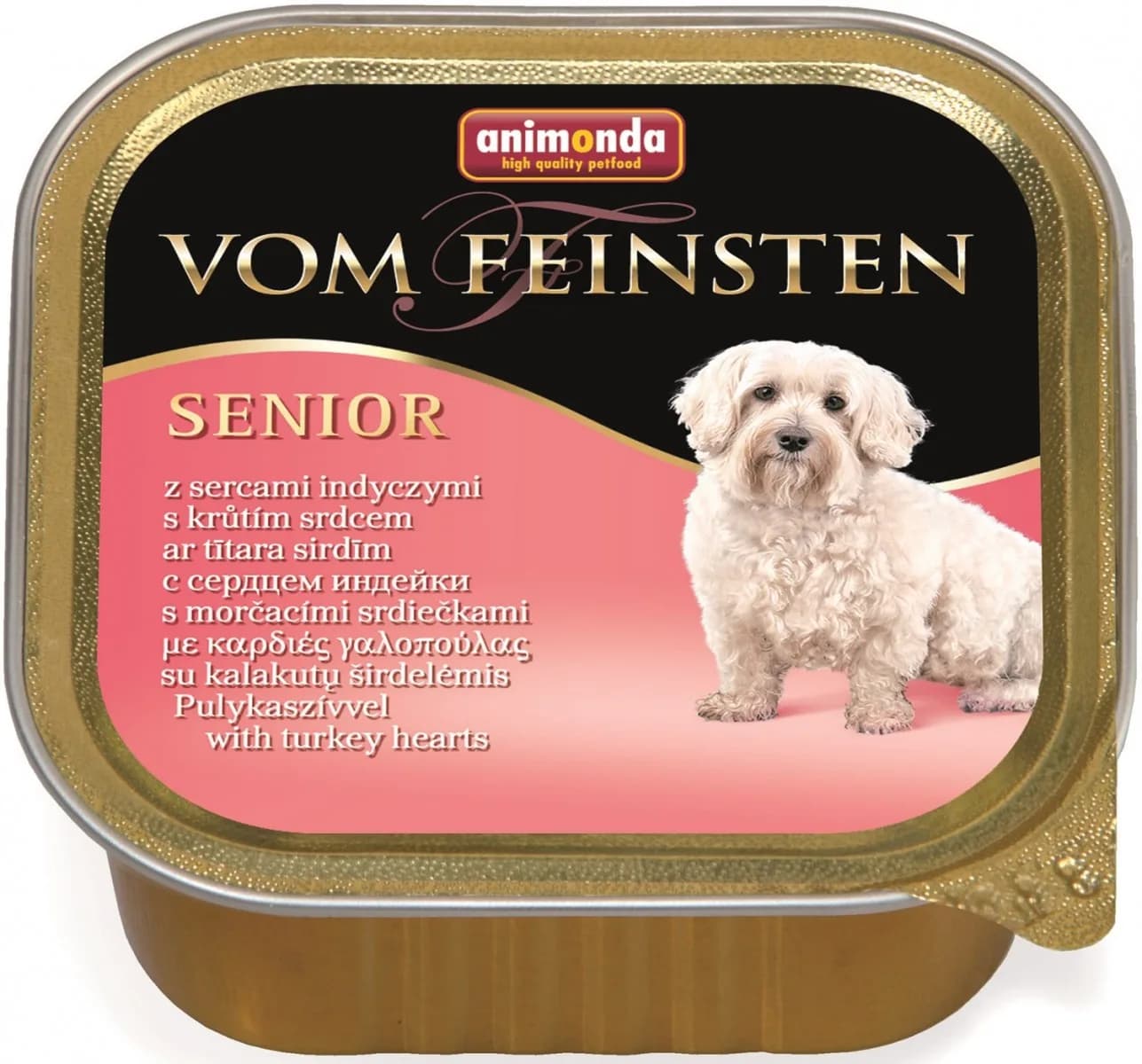Animonda Vom Feinsten Senior karma mokra z sercami indyczymi dla starszego psa 150 g