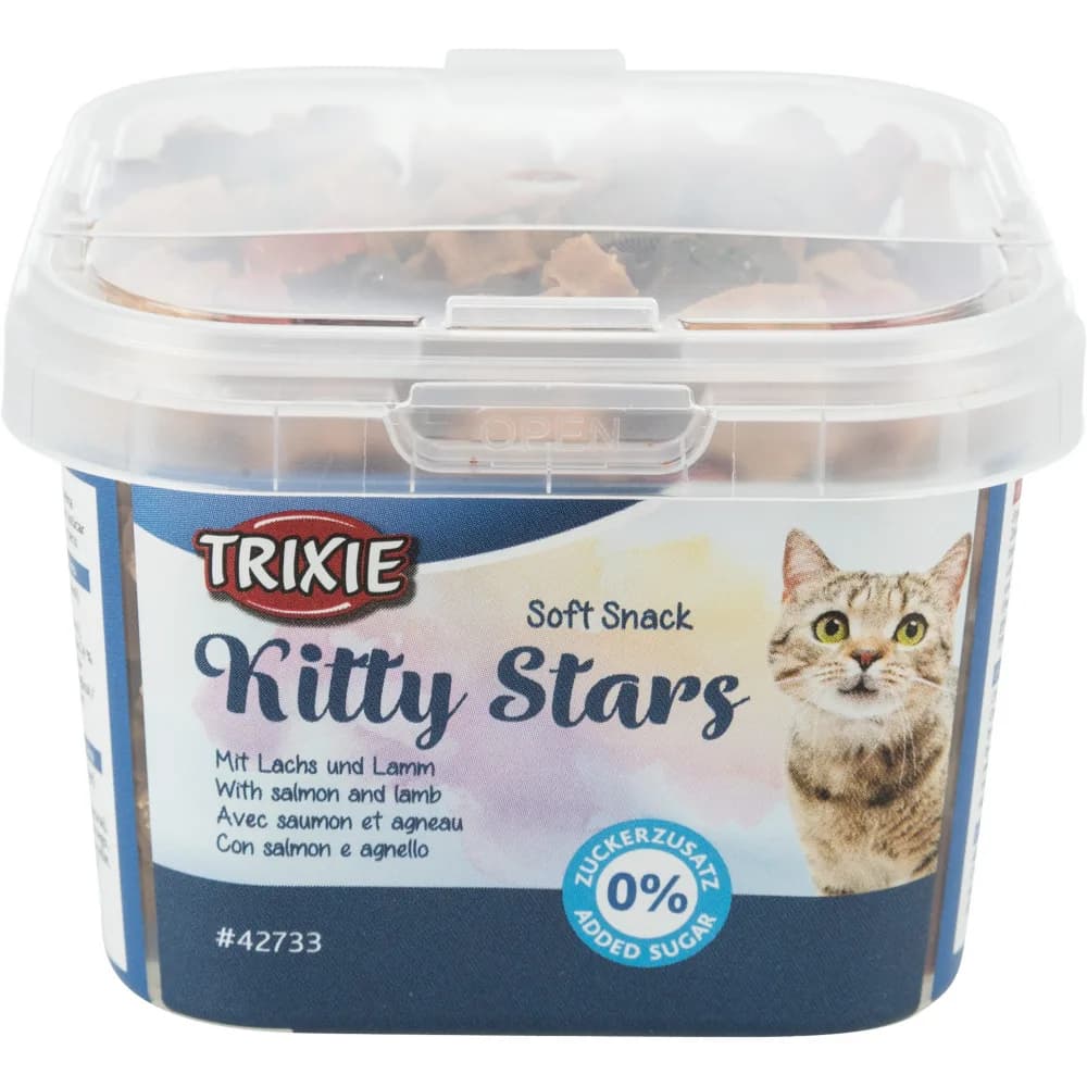Trixie Kitty Stars przysmak dla kotów gwiazdki łosoś jagnięcina 140 g