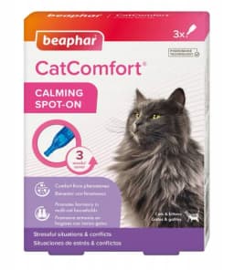 Beaphar Catcomfort Calming Spot-on krople uspokajające z zawartością feromonów dla kotów