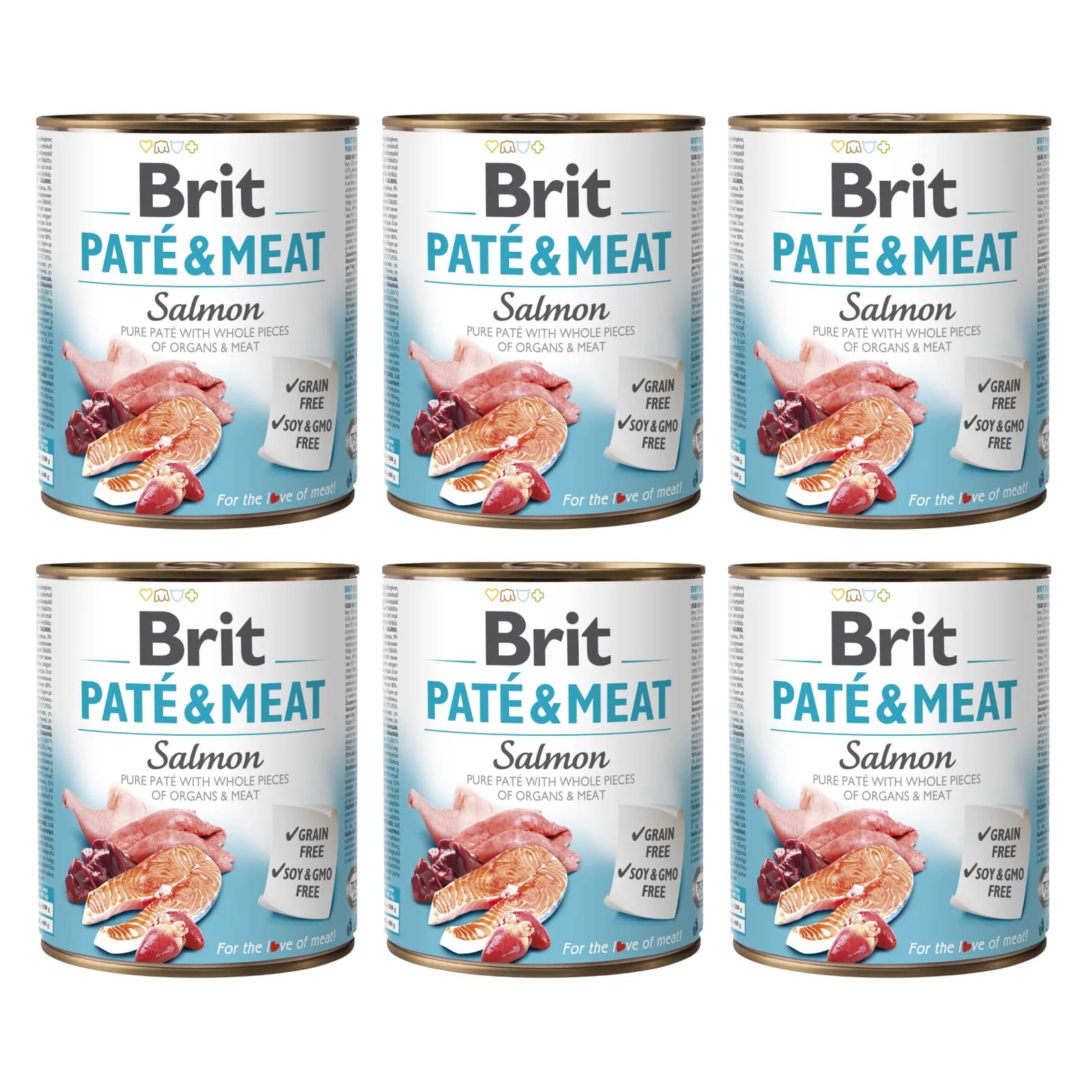 Brit Pate & Meat Salmon mokra karma dla psa z łososiem – 400 g