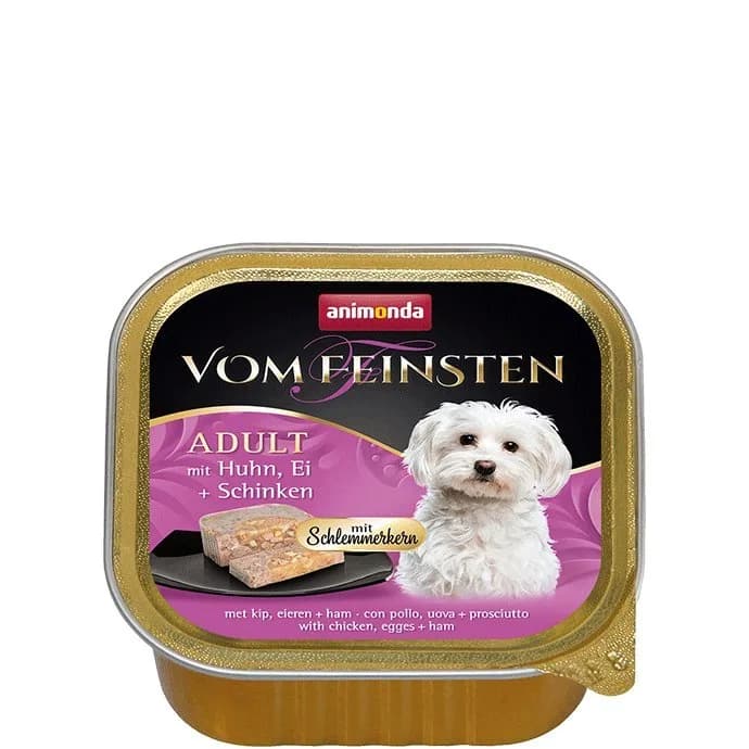 Animonda Vom Feinsten Gourmet Centre karma mokra z kurczakiem, jajkiem i szynką dla psa 150 g