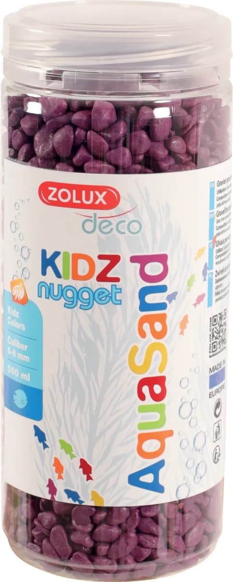 Zolux Aquasand podłoże dekoracyjne do akwarium Kidz Nugget – czerwony