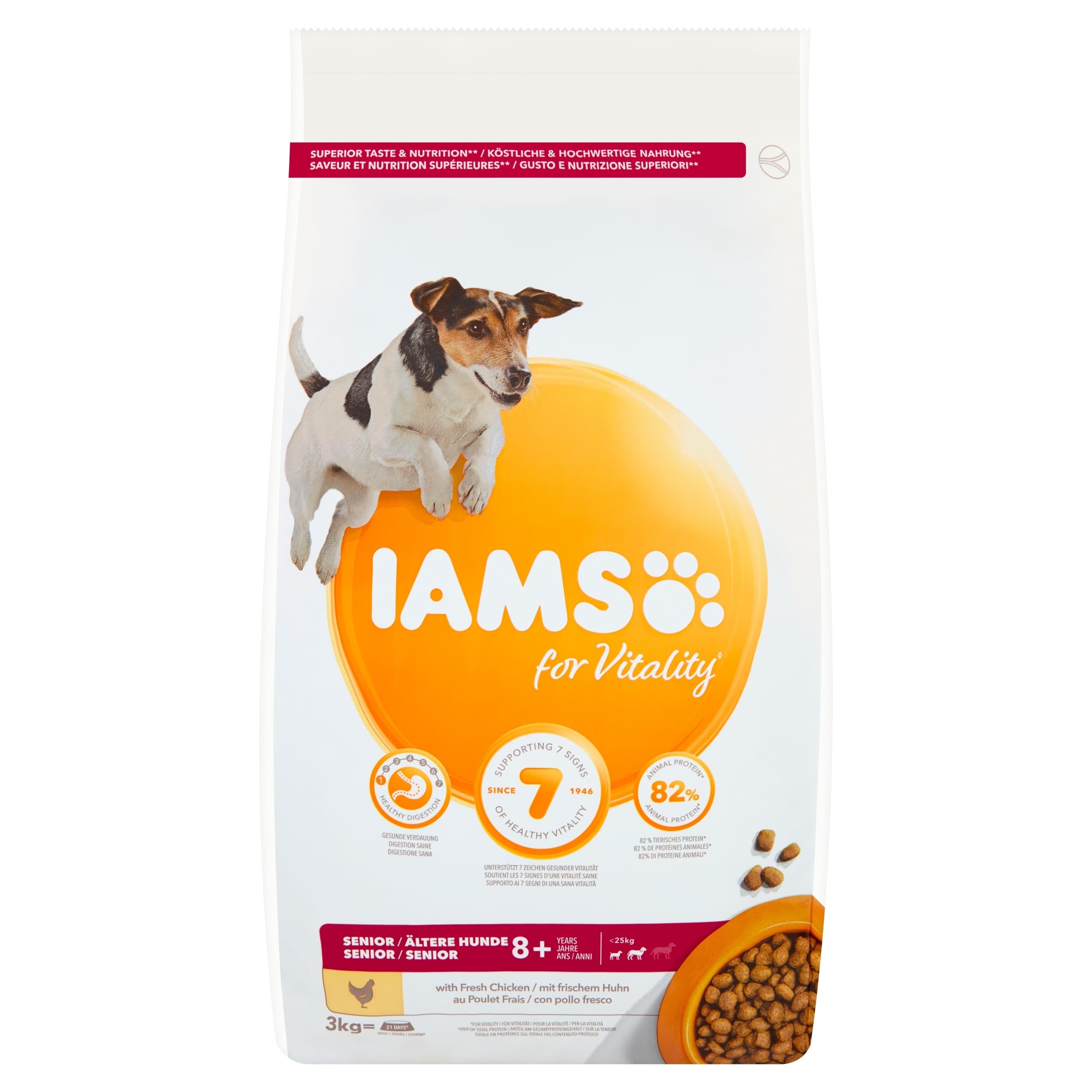 Iams Karma dla psa Senior rasy średnie 12 kg