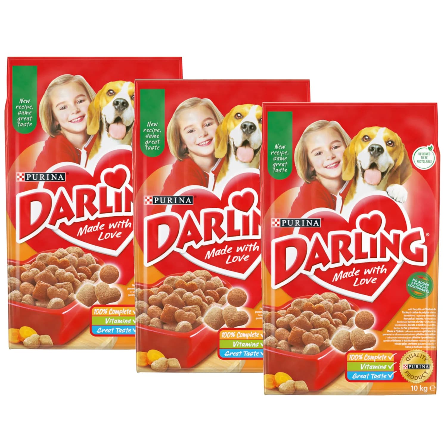 Darling Purina Sucha karma dla psa z drobiem i warzywami – 15 kg