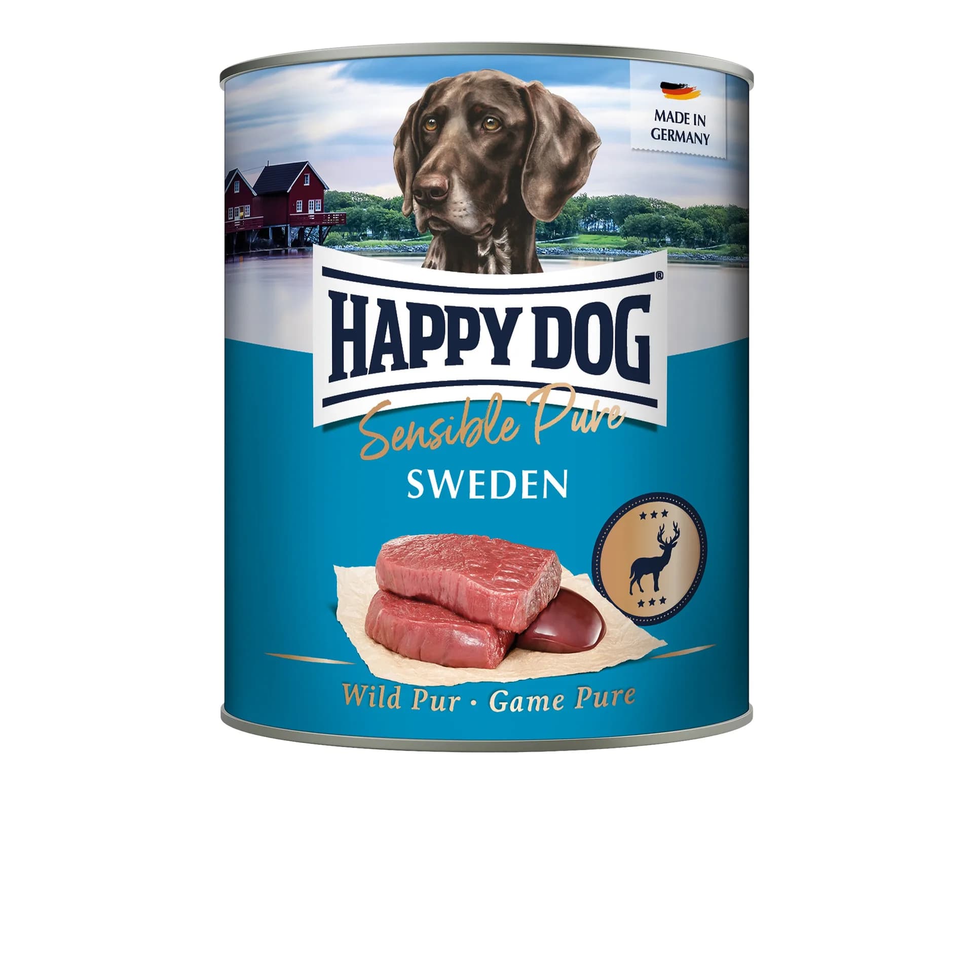 Happy Dog Sensible Pure Sweden dziczyzna karma mokra dla dorosłych psów – 800 g
