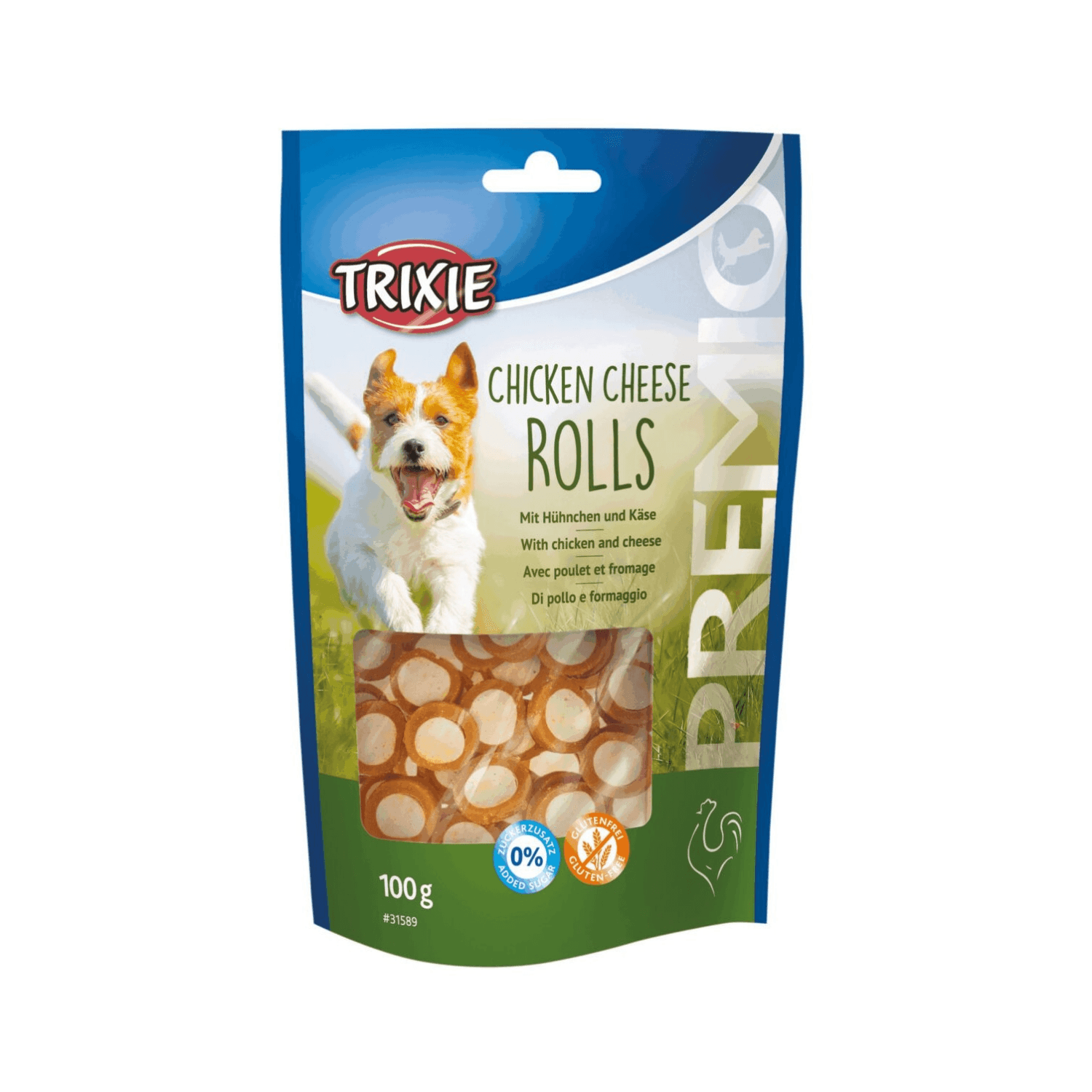 Trixie Chicken Cheese Rolls przysmak dla wszystkich psów z kurczakiem i serem 100 g