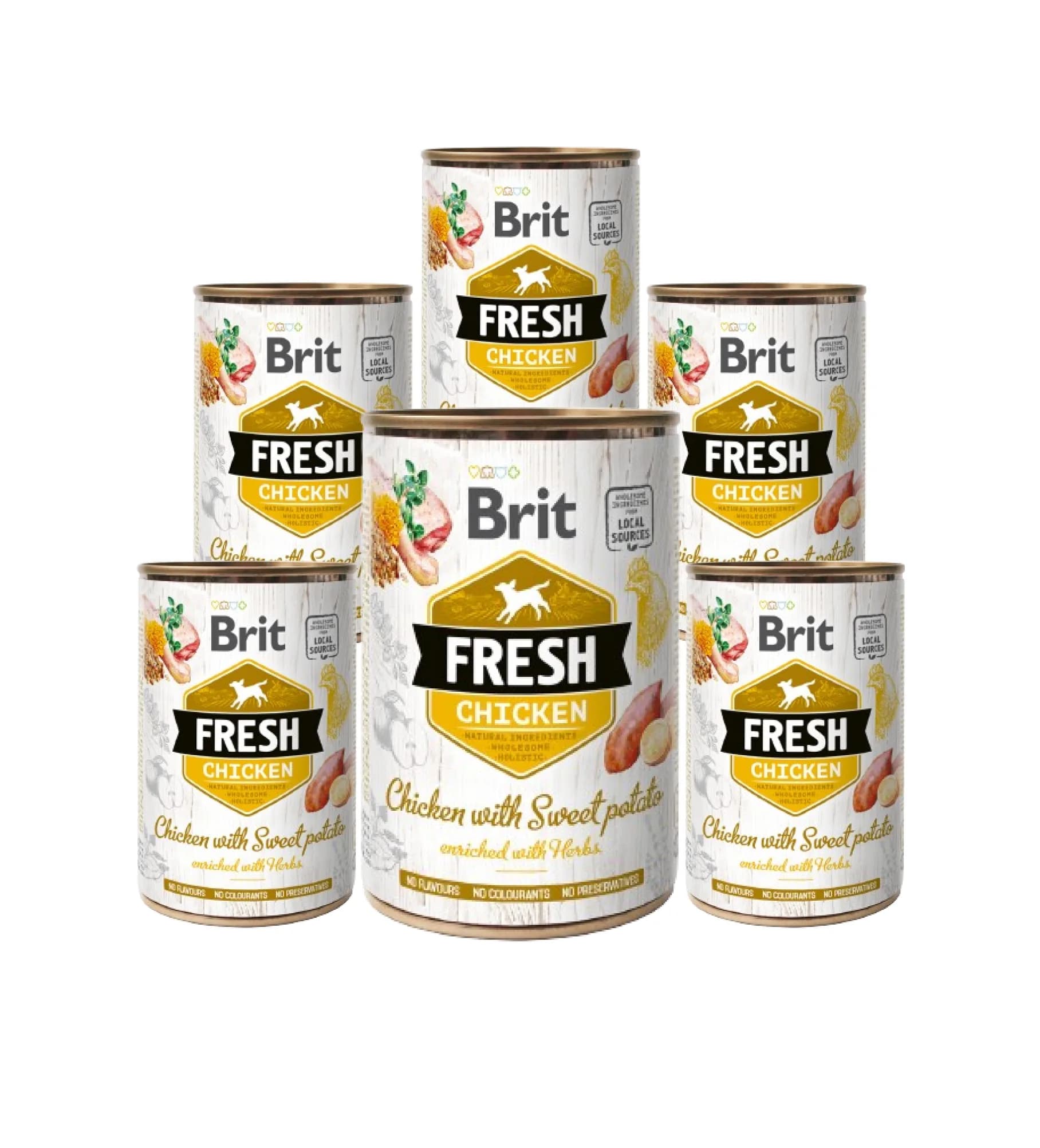 Brit mokra karma Fresh kurczak ze słodkimi ziemniakami dla psa 400 g