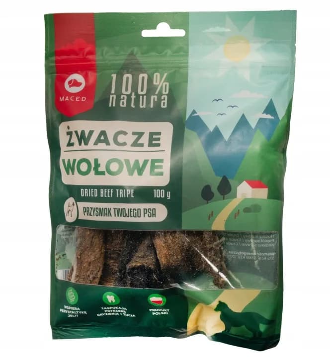 Maced Przysmak dla psa Żwacze Wołowe na Apetyt 100% Natura Smakołyki