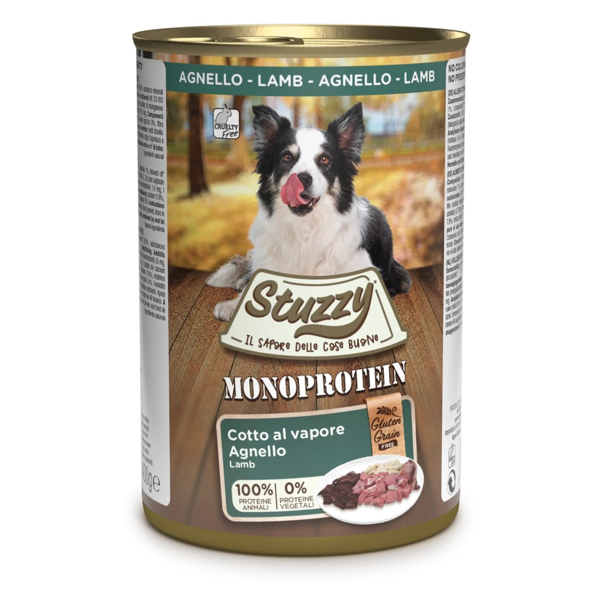 Stuzzy Monoprotein karma mokra dla psa puszka świeża jagnięcina – 400 g