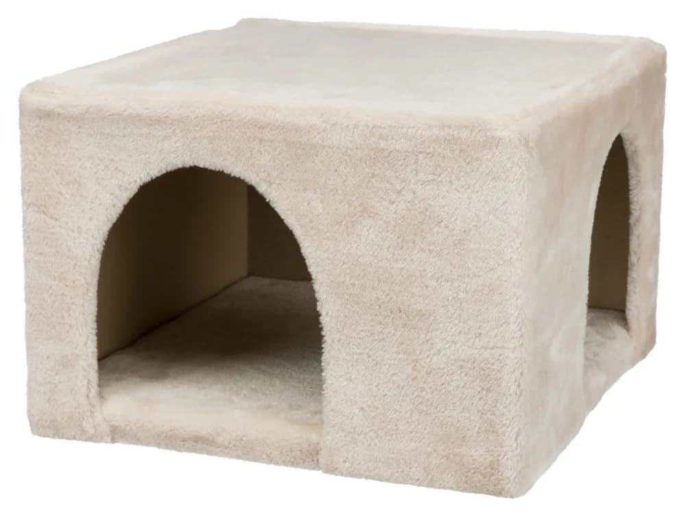 Trixie pluszowy domek dla królików i kawii domowych beżowy 36 x 25 x 36 cm