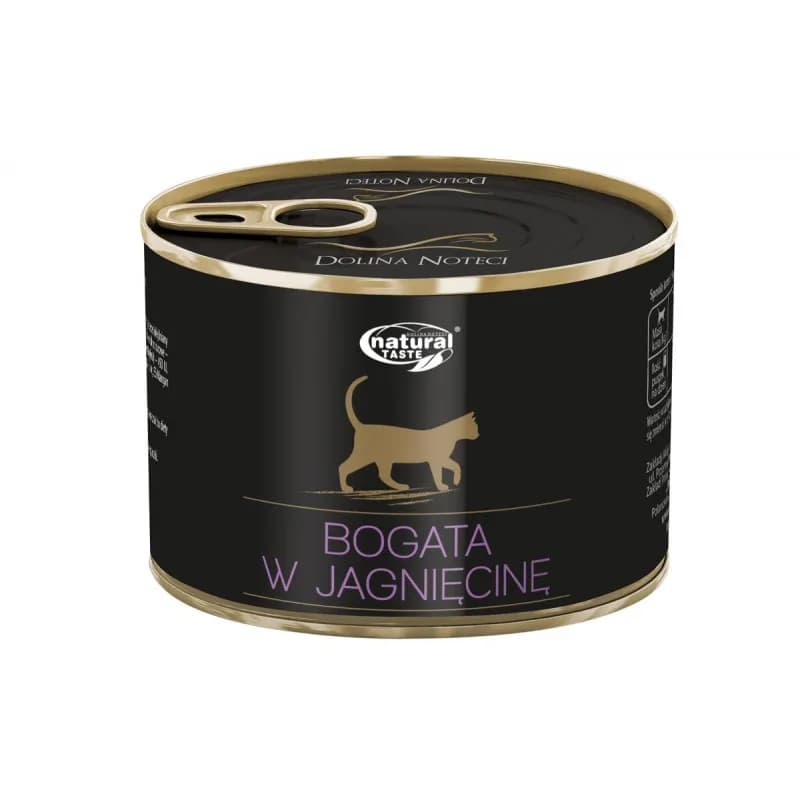 Dolina Noteci Natural Taste karma mokra dla kotów bogata w jagnięcinę 185 g
