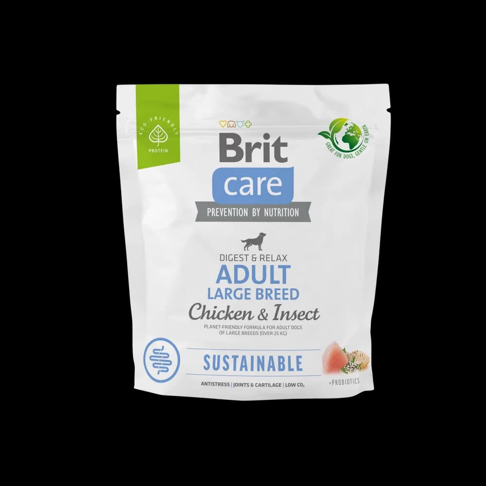 Brit Care Dog Sustainable Adult Large Breed Chicken Insect sucha karma dla psa z kurczakiem i owadami – 12 kg