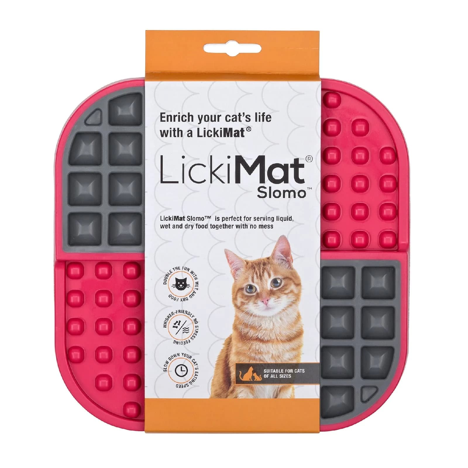 LickiMat Slomo Cat różowa